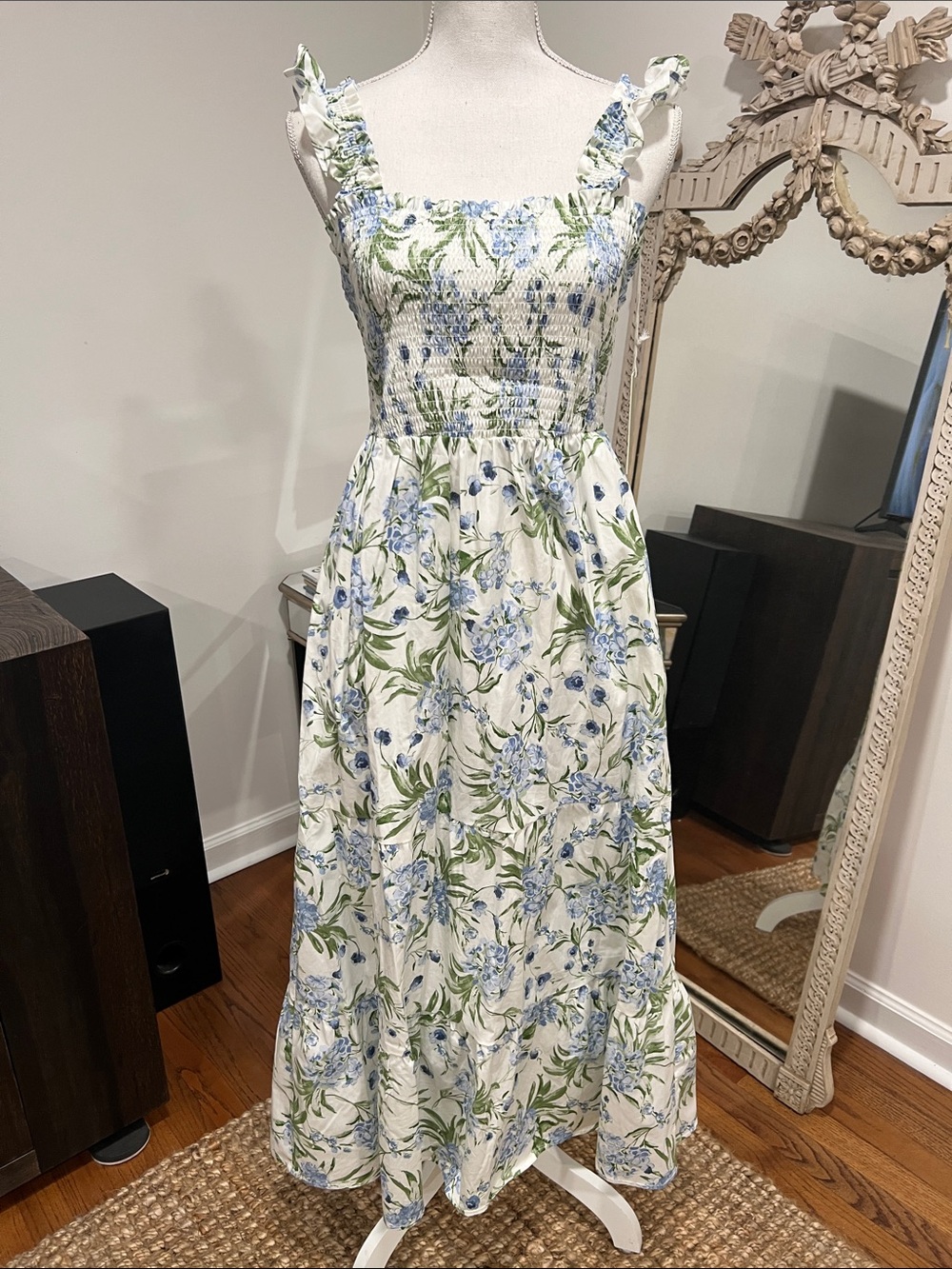 Joie Smocked Floral Dress